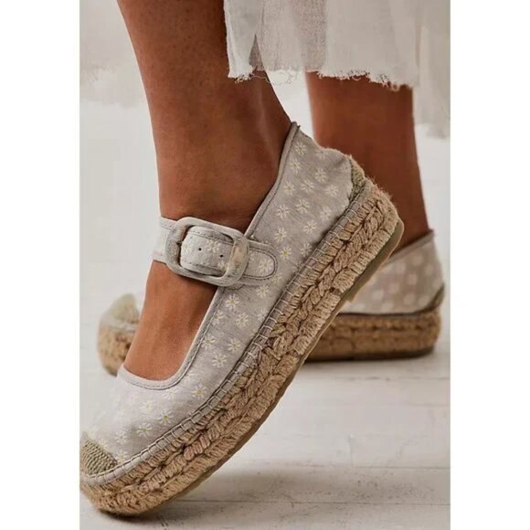 Free People Surfside Daisy Mary Janes NEW Size 40 - Picture 2 of 16